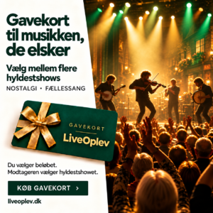 Gavekort til musikken, de elsker - vælg mellem alle LiveOplev´s hyldestshows.